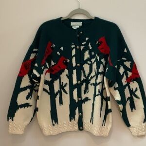Quissett Cove vintage wool cardigan